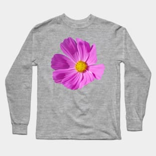 Pink Cosmos Flower Photo Long Sleeve T-Shirt